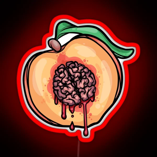 PEACH LOBOTOMY RGB Neon Sign