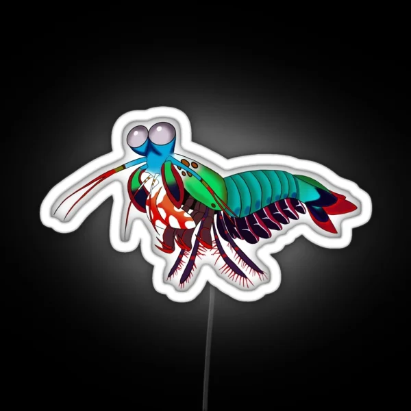 Peacock Mantis Shrimp RGB Neon Sign