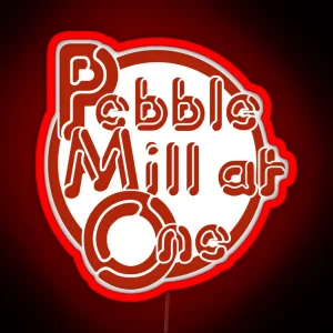 Pebble Mill At One 1980 Red RGB Neon Sign