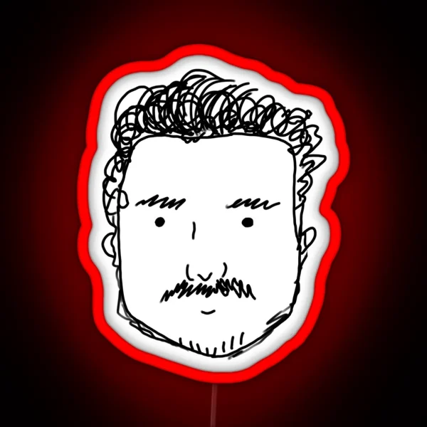 Pedro Pascal RGB Neon Sign
