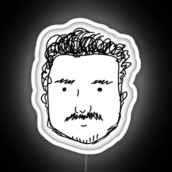 Pedro Pascal RGB Neon Sign