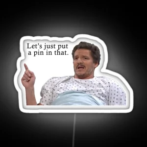 Pedro Pascal SNL Let S Just Put A Pin In That RGB Neon Sign