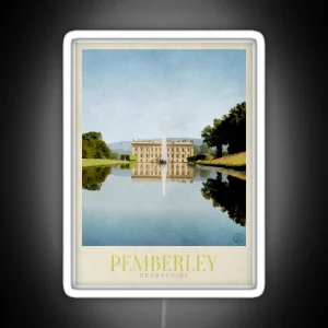 Pemberley Travel Poster RGB Neon Sign