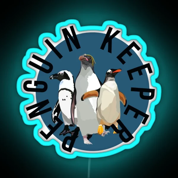 Penguin Keeper RGB Neon Sign