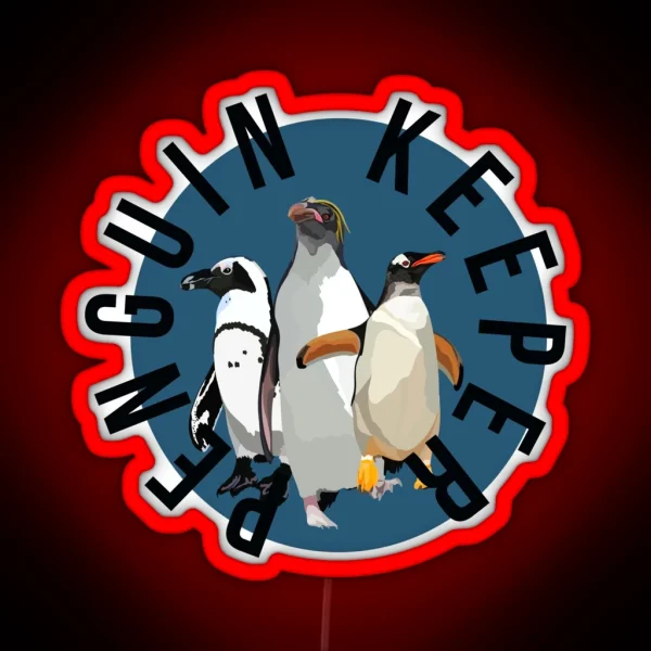 Penguin Keeper RGB Neon Sign