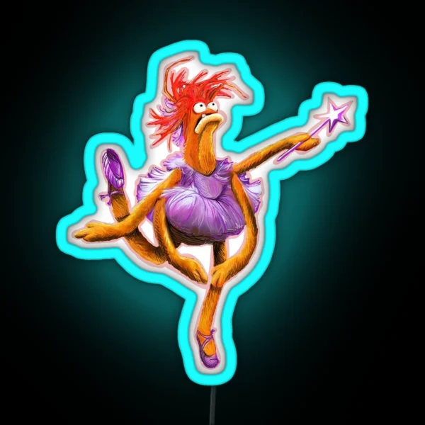 Pepe The King Prawn Ballerina The Muppet Show RGB Neon Sign