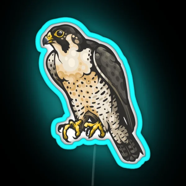 Peregrine Falcon RGB Neon Sign