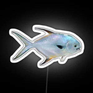 Permit Fish RGB Neon Sign