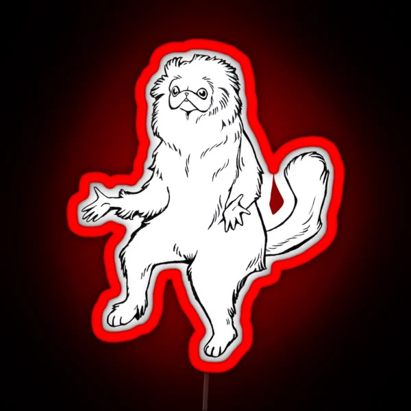 Persian Cat Room Guardian Design RGB Neon Sign