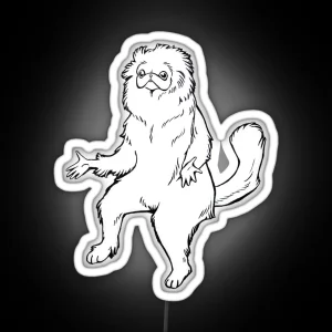Persian Cat Room Guardian Design RGB Neon Sign