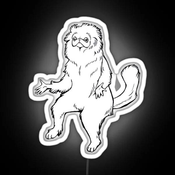 Persian Cat Room Guardian Design RGB Neon Sign