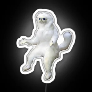 Persian Cat Room Guardian RGB Neon Sign