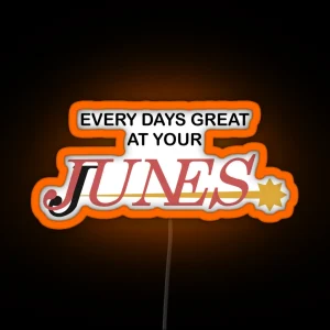 Persona 4 Every Days Great At Your Junes RGB Neon Sign