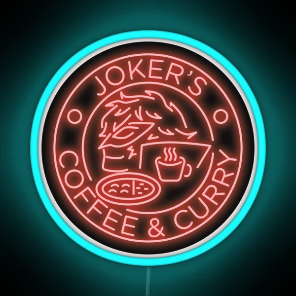 Persona 5 Joker S Coffee And Curry Neon Ver RGB Neon Sign
