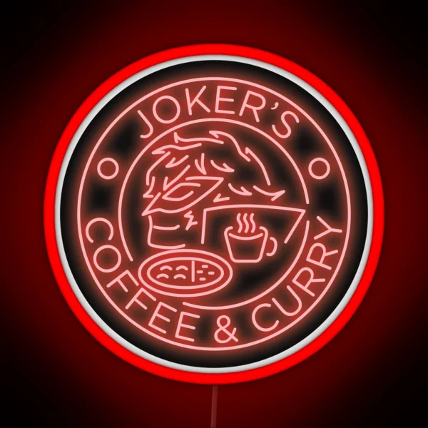 Persona 5 Joker S Coffee And Curry Neon Ver RGB Neon Sign
