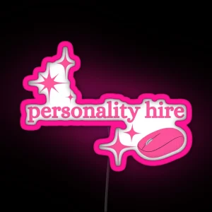 Personality Hire RGB Neon Sign