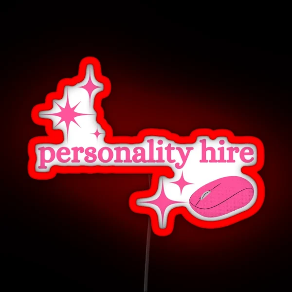 Personality Hire RGB Neon Sign