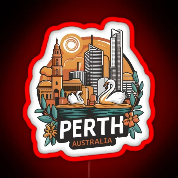 PERTH AUSTRALIA WA RGB Neon Sign