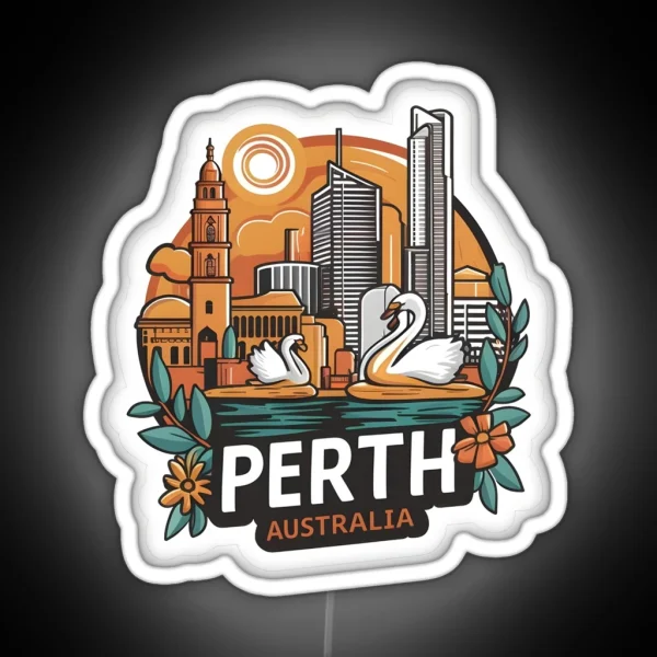 PERTH AUSTRALIA WA RGB Neon Sign