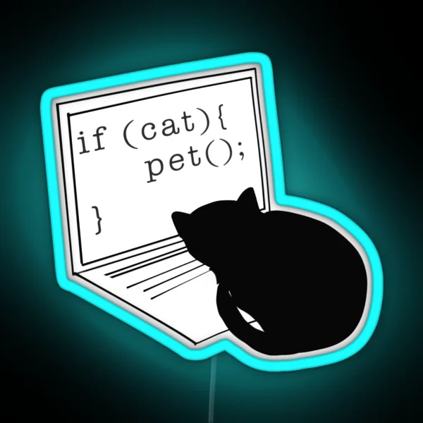 Pet Cat RGB Neon Sign
