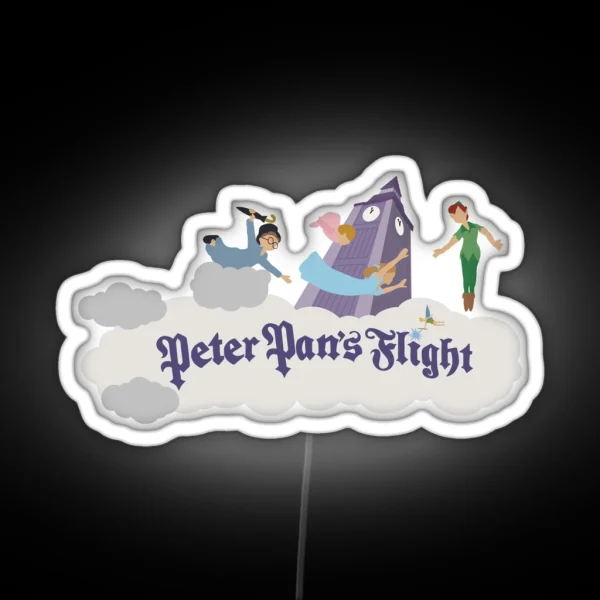 Peter Pan S Flight Ride RGB Neon Sign