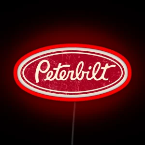 Peterbilt Truck Racing Vintage RGB Neon Sign