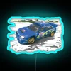 **Final Answer:** "RGB Neon-illuminated Petter Solberg GDB WRC Rally Car in Blue