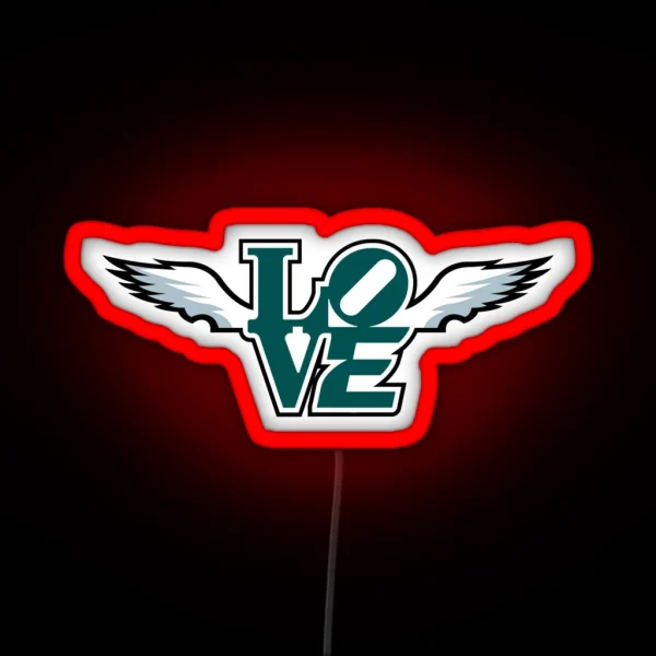 Philadelphia Eagles Love RGB Neon Sign