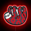 phish donut sloth neon sign rgb red