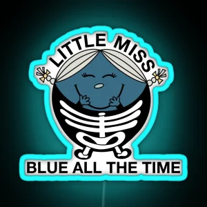 Phoebe Bridgers Little Miss Blue All The Time RGB Neon Sign