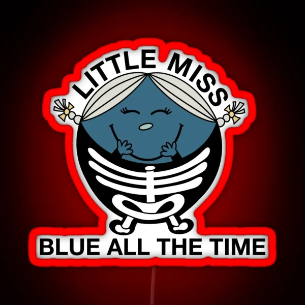 Phoebe Bridgers Little Miss Blue All The Time RGB Neon Sign