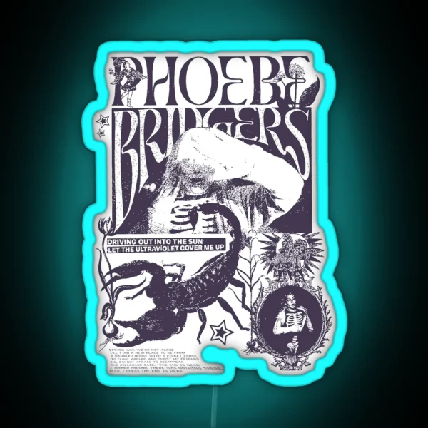 Phoebe Bridgers On Tour RGB Neon Sign