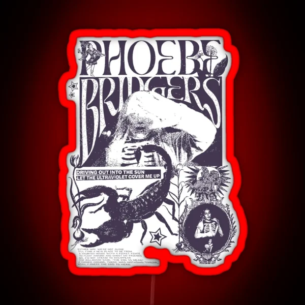 Phoebe Bridgers On Tour RGB Neon Sign