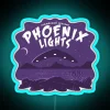 phoenix lights encounter rgb neon sign vibrant blue