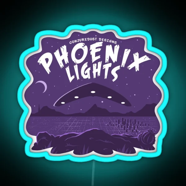 Phoenix Lights Encounter RGB Neon Sign