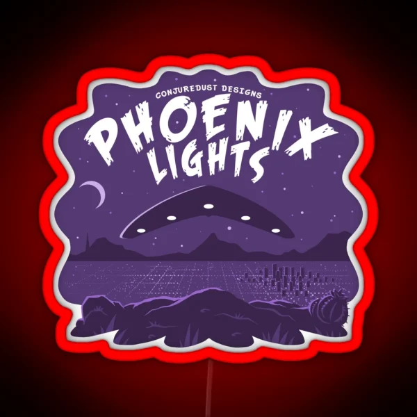 Phoenix Lights Encounter RGB Neon Sign