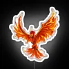 Phoenix RGB Neon Sign with Vibrant White Lighting