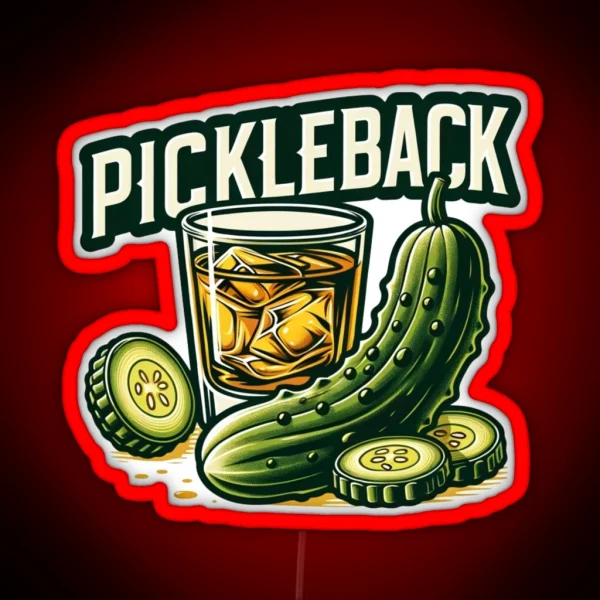 Pickleback Shots RGB Neon Sign