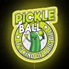 Retro funny pickleball neon sign: It's kind of a big dill!