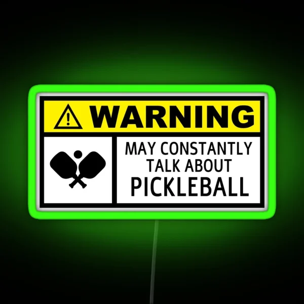 Pickleball RGB Neon Sign