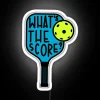 pickleball rgb neon sign white
