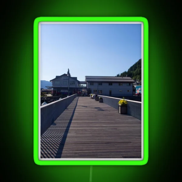 Pier Walkway Ketchikan RGB Neon Sign