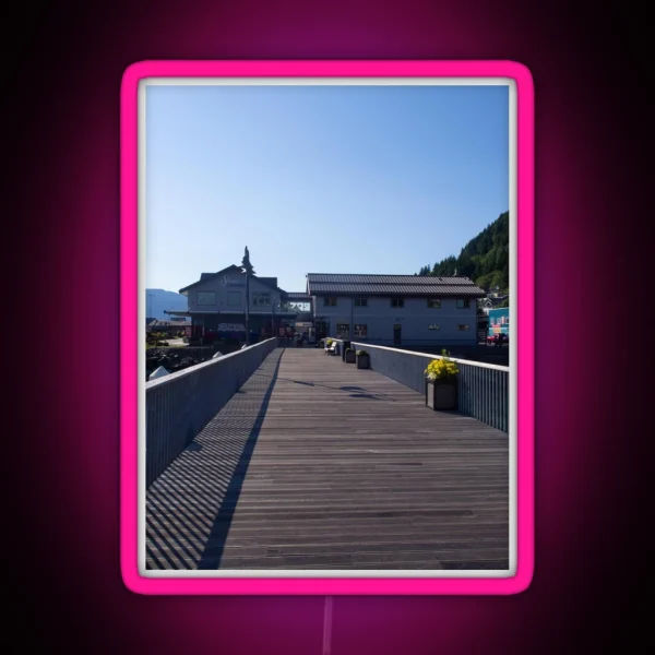 Pier Walkway Ketchikan RGB Neon Sign