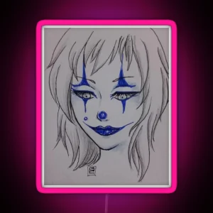 Pierrot RGB Neon Sign