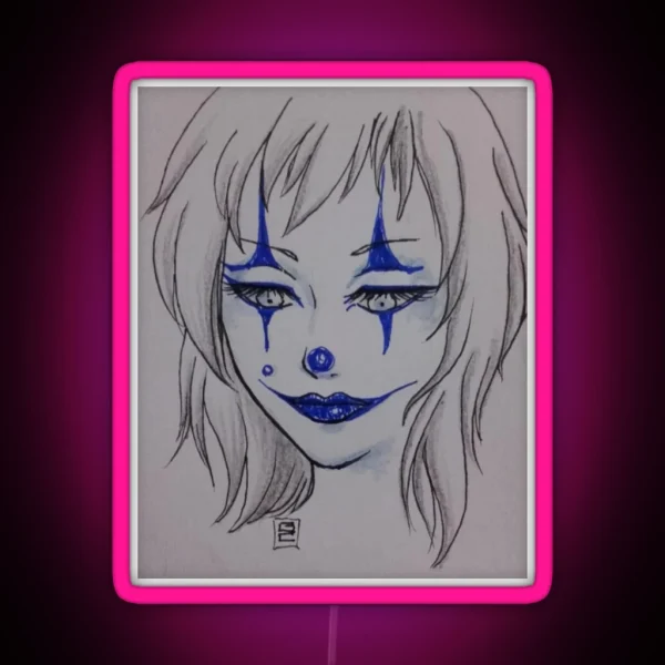 Pierrot RGB Neon Sign