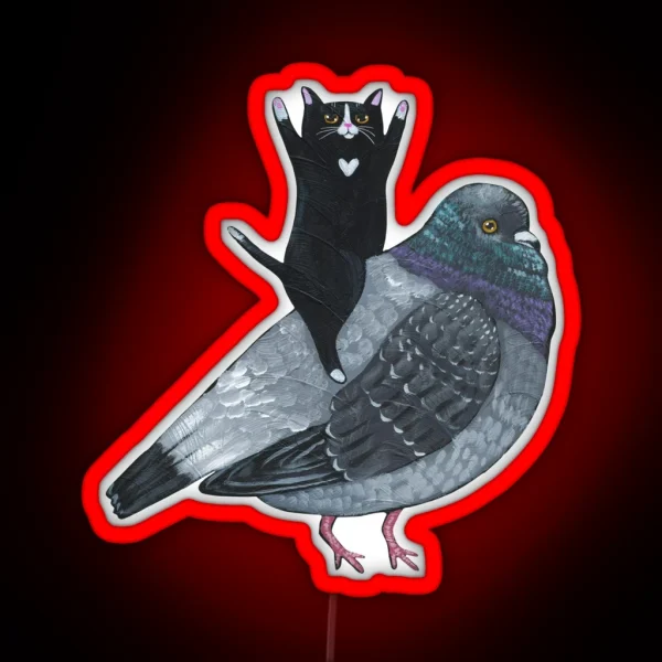 Pigeon Ride RGB Neon Sign