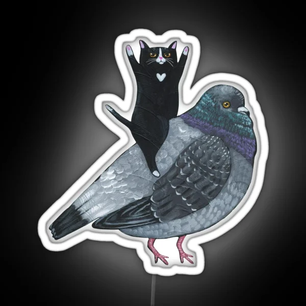 Pigeon Ride RGB Neon Sign