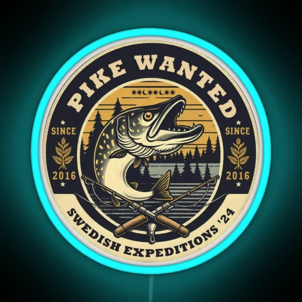 PIKE WANTED 5 RGB Neon Sign