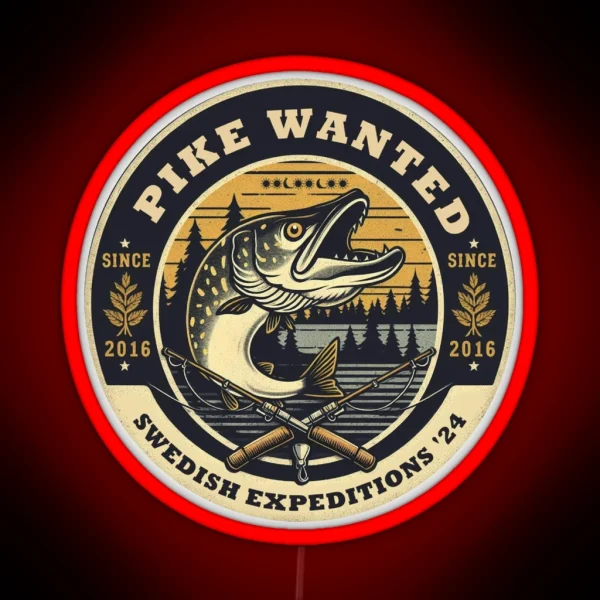 PIKE WANTED 5 RGB Neon Sign