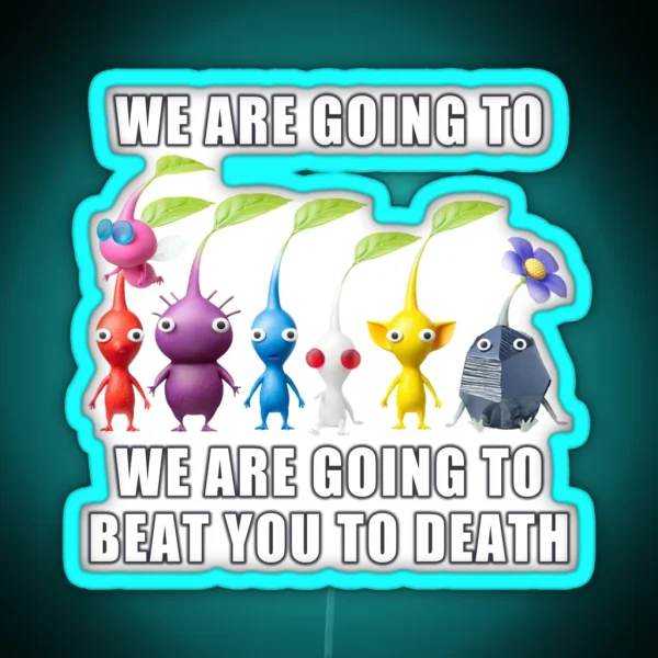 Pikmin Meme Print RGB Neon Sign